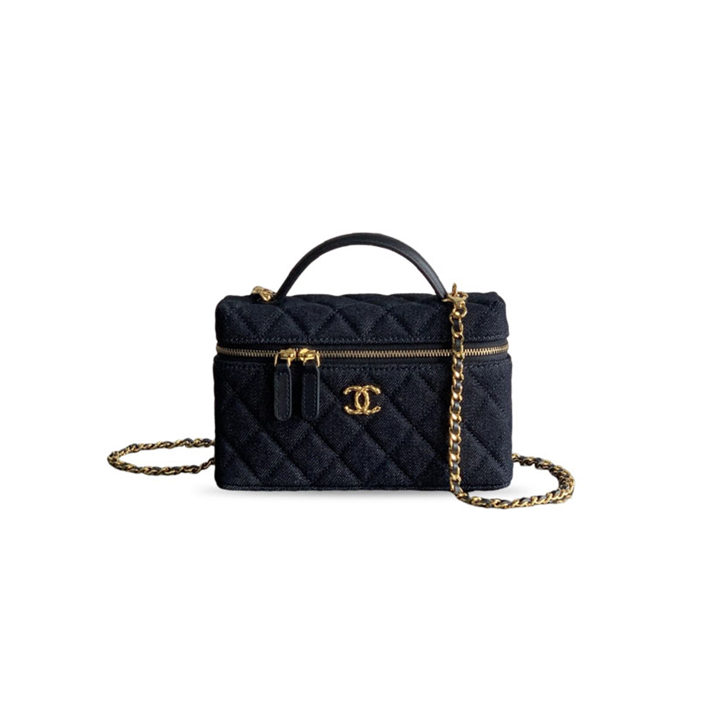 CHANEL MASTER CLASSIC VANITY WITH CHAIN CRAFTED BAG (19.5*17*5cm)